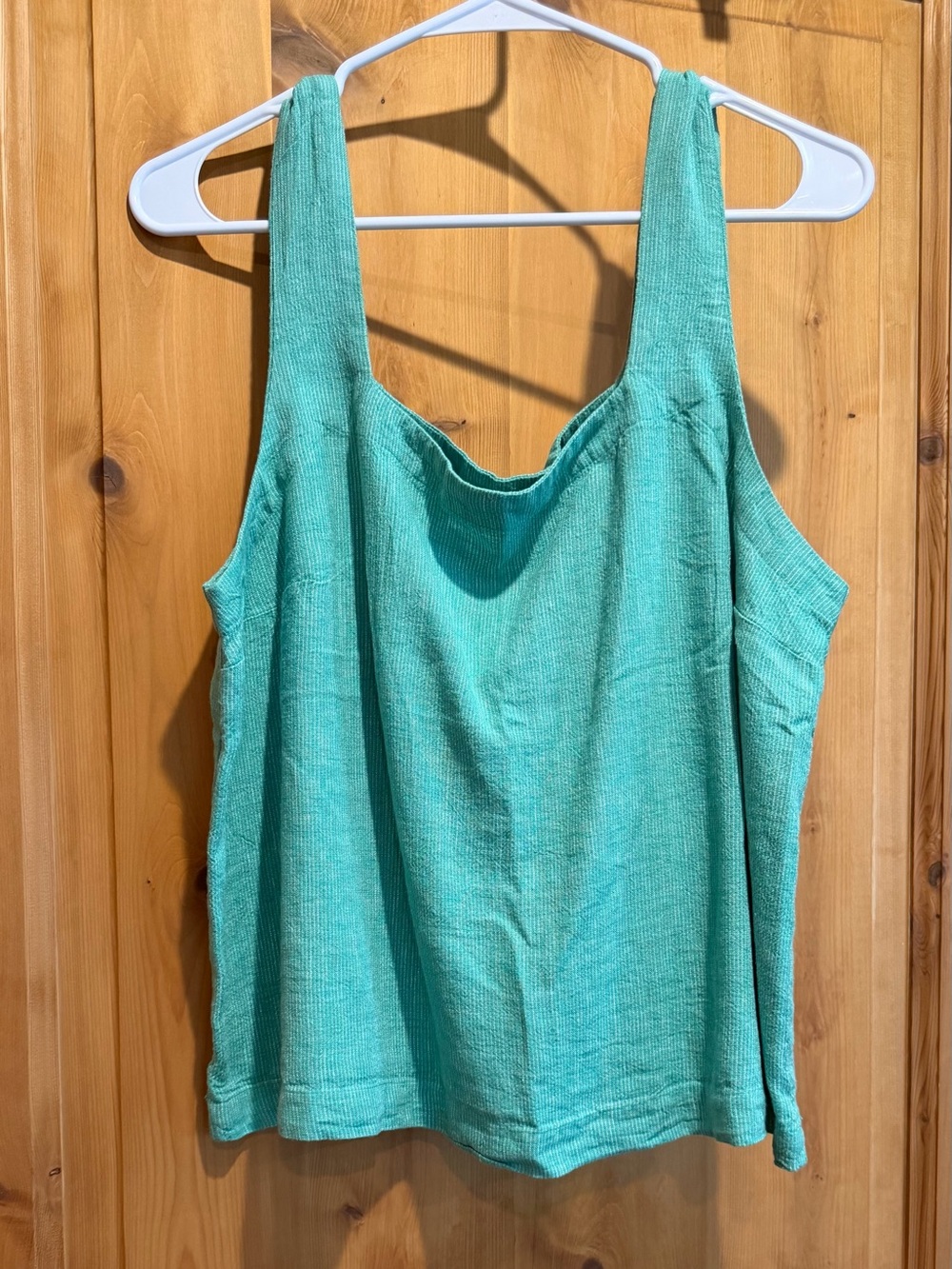 a new day Green Tank Top - Sleeveless Square Neck